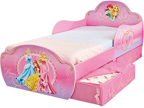 WORLDS APART Kinderbett de Luxe, Princess, mit 2 Schubladen, rosa, 70 x 140 cm