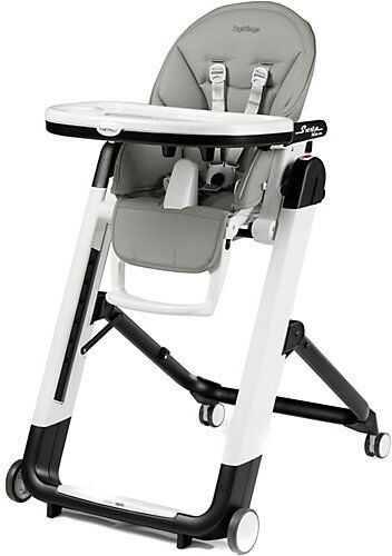 Peg Perego Hochstuhl Siesta Follow Me, Ice (Lederimitat) grau