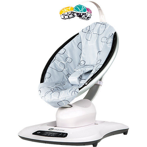 4moms Wippe mamaRoo 4, Silver Plush silber