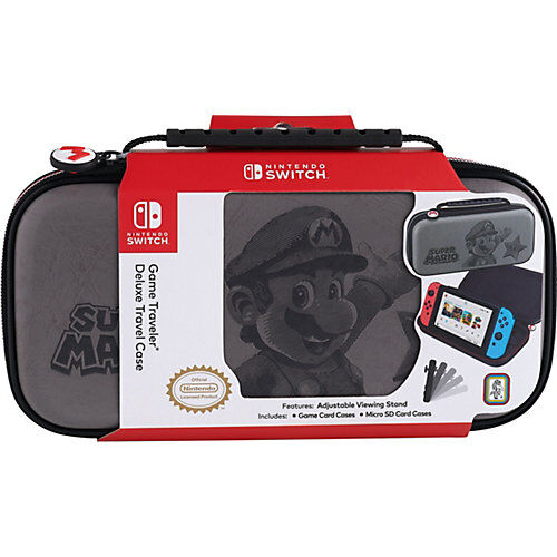 bigben Nintendo Switch Travel Case Super Mario NNS46G, grau