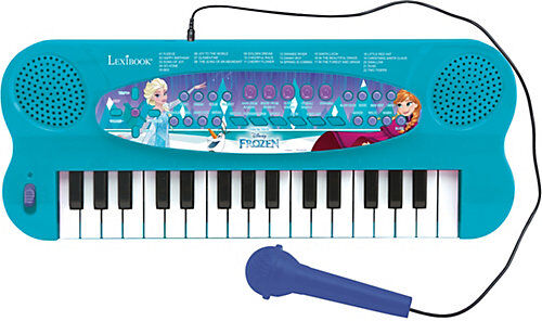 LEXIBOOK Disney Die Eiskönigin 2: Elektronisches Keyboard mit Mikrofon blau/lila