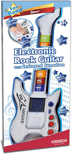 Bontempi Elektronische Rock-Gitarre weiß