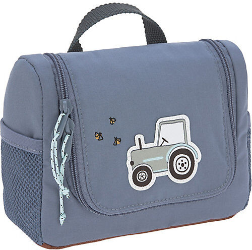 Lässig Kulturbeutel 4Kids, Mini Washbag, Adventure Traktor denim