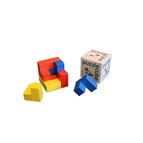 Holzspielzeug Holzpuzzle cube bunt