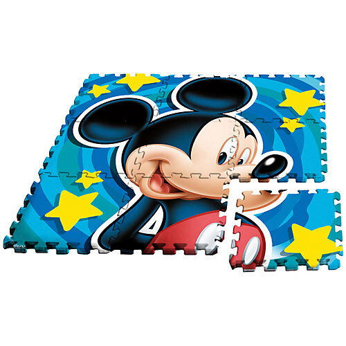 Disney Mickey Mouse & friends Mickey Maus Puzzlespielmatte, Moosgummi, 9-tlg.