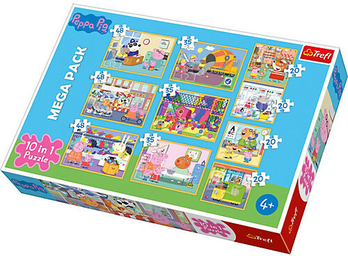 Trefl 10in1 Puzzle Peppa Pig, 20/35/48 Teile - Exklusiv bei myToys