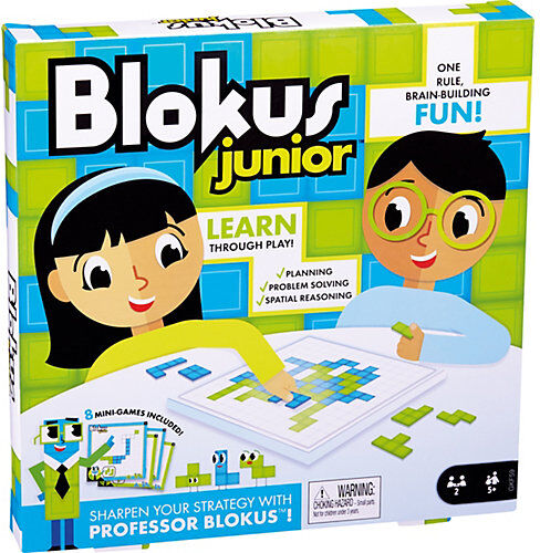 Mattel Games Blokus Junior, Kinderspiel, Gesellschaftsspiel, Strategiespiel