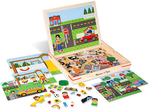 Melissa & Doug Magnetisches Bilder-Übereinstimmungsspiel aus Holz zum Zuordnen