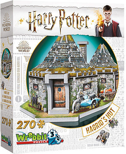 Wrebbit 3D-Puzzle Hagrids Hütte - Harry Potter, 270 Teile