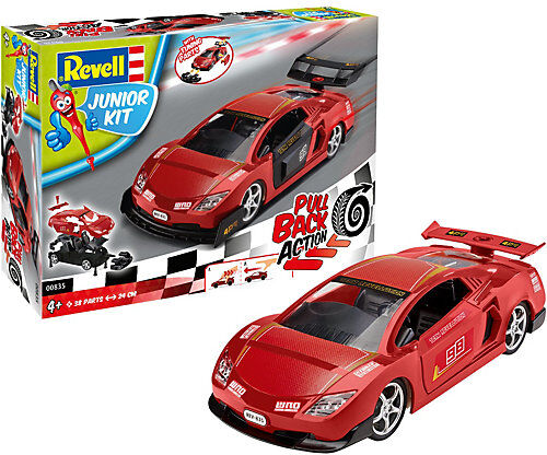 Revell Junior Kit Pull Back Racing Car, rot 1:20