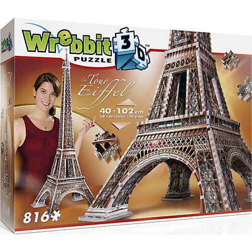Wrebbit 3D Puzzle 816 Teile Eiffelturm