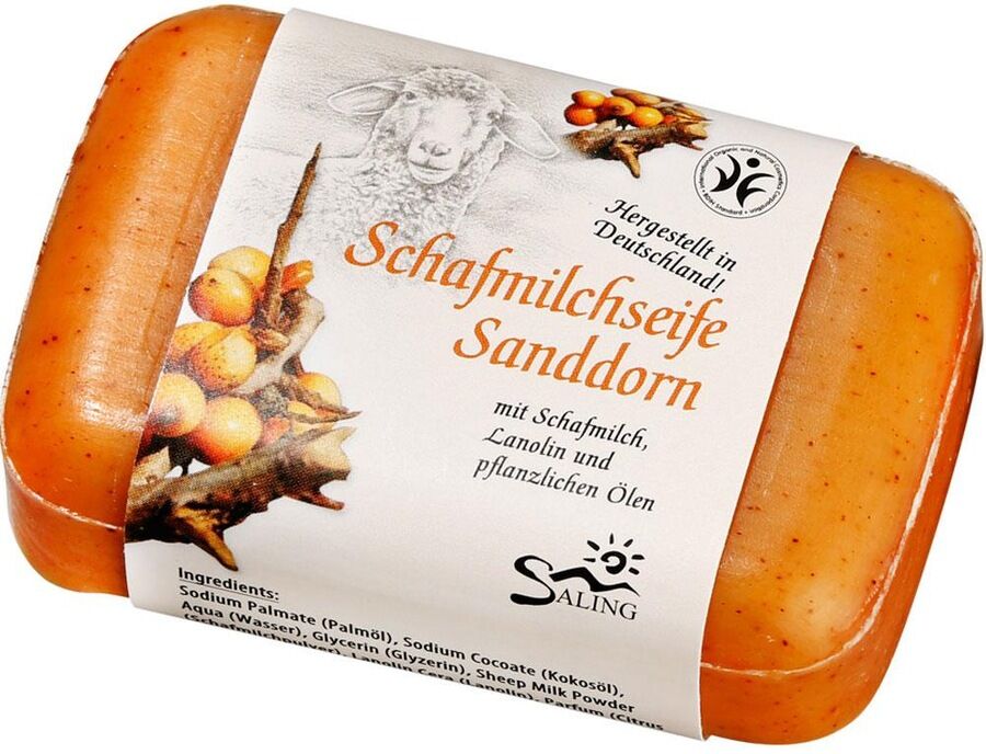 Saling Schafmilchseife Sanddorn 100g