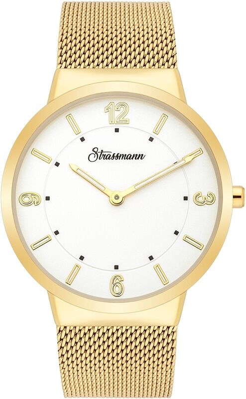 Strassmann Armband-Uhr STRASS 500 gelbgold Edelstahl gelbgold