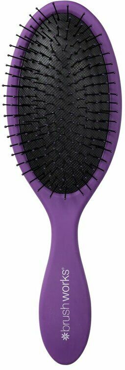 INVOGUE Brushworks - Oval Detangling Hair Brush - Purple