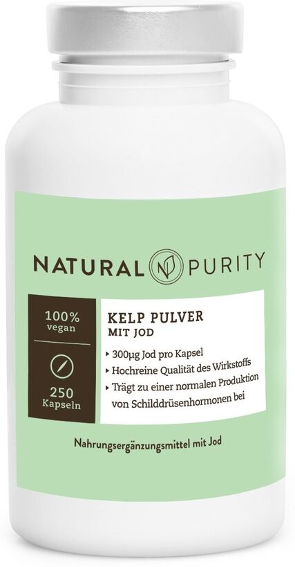 Natural Purity Kelp Pulver in Kapseln