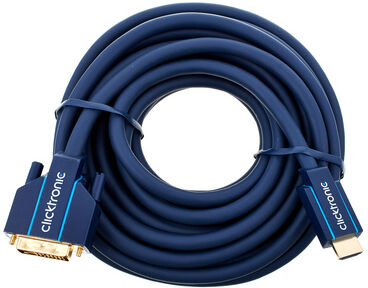 ClickTronic HDMI - DVI Casual Cable 10m