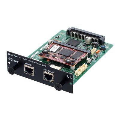 Tascam IF-DA64 Dante-Interface - 64 Kanäle, ST 2110, Redundante Ports Tascam IF-DA64 Dante-Interface - 64 Kanäle, ST 2110, Redundante Ports