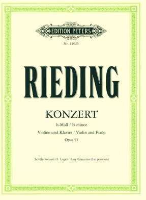 Edition Peters Rieding Konzert h-Moll op. 35