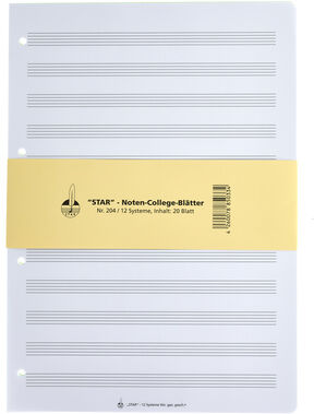 Star Noten-Collegeblätter 204 A4 Star Noten-Collegeblätter 204 A4