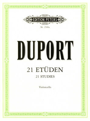 Edition Peters Duport 21 Etüden Cello