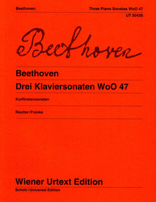 Wiener Urtext Edition Beethoven Drei Klaviersonaten