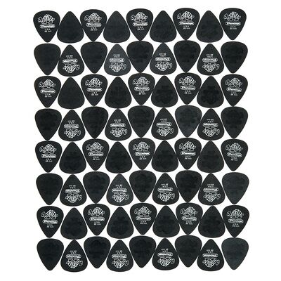 Dunlop Tortex Black Silver .88 72pack Dunlop Tortex Black Silver .88 72pack