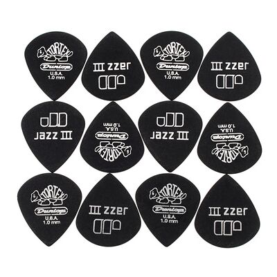 Dunlop Tortex PitchblackJazz 1,00 12P Dunlop Tortex PitchblackJazz 1,00 12P