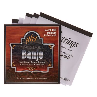 GHS PF180 5-String Banjo Set GHS PF180 5-String Banjo Set
