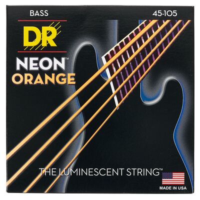 DR Strings Neon Orange NOB-45 DR Strings Neon Orange NOB-45