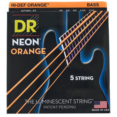 DR Strings Neon Orange NOB5-45 Neon Orange DR Strings Neon Orange NOB5-45 Neon Orange