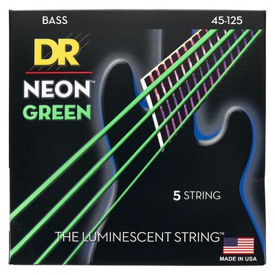 DR Strings Neon Green NGB5-45 DR Strings Neon Green NGB5-45