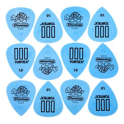 Dunlop Tortex III Riffle 1.00 Pack Blau Dunlop Tortex III Riffle 1.00 Pack Blau