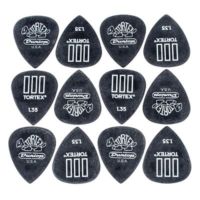 Dunlop Tortex III 1.35 12pcs. Dunlop Tortex III 1.35 12pcs.