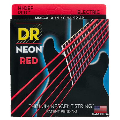 DR Strings Neon Red NRE-9 Rot DR Strings Neon Red NRE-9 Rot