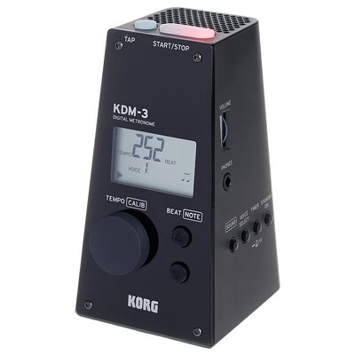 Korg KDM-3 Digital Metronome Black Schwarz Korg KDM-3 Digital Metronome Black Schwarz