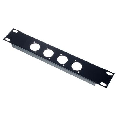 Flyht Pro "Rack Panel 4XLR 1U 9,5"" Schwarz lackiert Flyht Pro "Rack Panel 4XLR 1U 9,5"" Schwarz lackiert