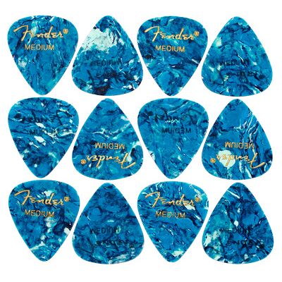 Fender Ocean Turq Pick Medium Ocean Turq Fender Ocean Turq Pick Medium Ocean Turq