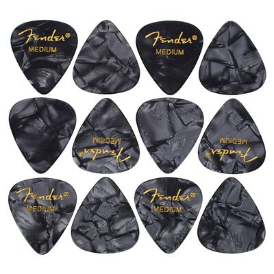 Fender Black Moto Pick Medium Black Moto Fender Black Moto Pick Medium Black Moto