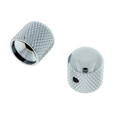 Allparts Metal Dome Knobs Chrome Chrom Allparts Metal Dome Knobs Chrome Chrom