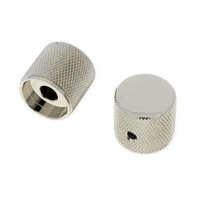 Allparts Metal Barrel Knobs Nickel Nickel Allparts Metal Barrel Knobs Nickel Nickel