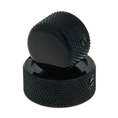 Allparts Stacked Pot Knob Set BK Schwarz Allparts Stacked Pot Knob Set BK Schwarz