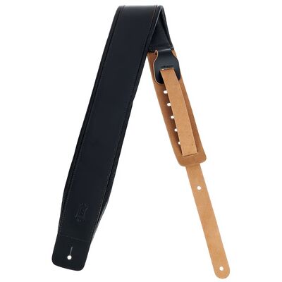 Levys "Padded Leather Strap 3" BK" Schwarz Levys "Padded Leather Strap 3" BK" Schwarz