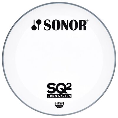 Sonor PW22BL SQ2 Bass Reso White Weiß Sonor PW22BL SQ2 Bass Reso White Weiß