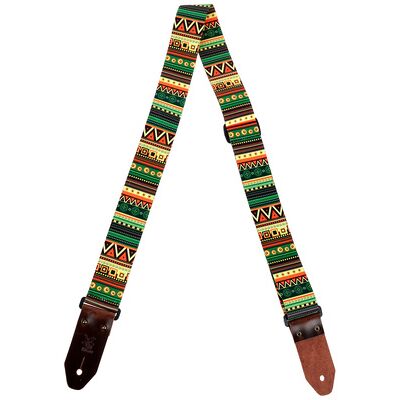 Minotaur Guitar Strap Jacqu. South Am. Orange Minotaur Guitar Strap Jacqu. South Am. Orange