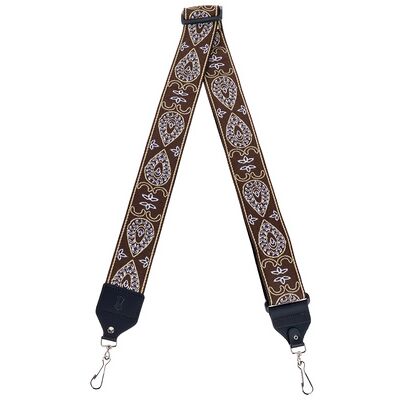 Levys Woven Jacquard Banjo Strap Braun und Gelb Levys Woven Jacquard Banjo Strap Braun und Gelb