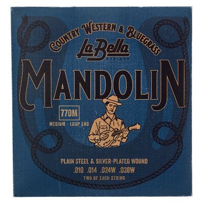 La Bella 770M Mandolin Silv.Pl. Medium La Bella 770M Mandolin Silv.Pl. Medium