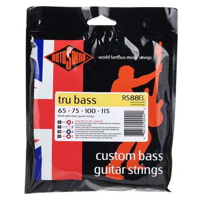 Rotosound RS88EL Black Nylon Extra Long Rotosound RS88EL Black Nylon Extra Long