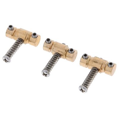 Allparts Compensated T Brass Saddles Allparts Compensated T Brass Saddles