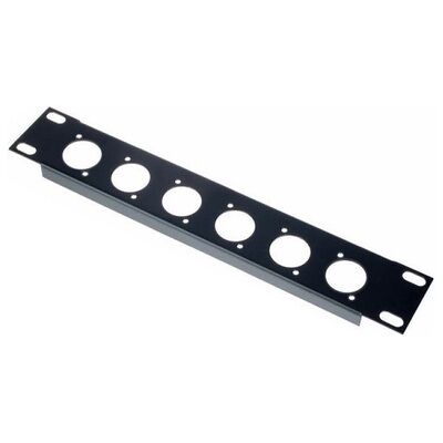Flyht Pro "Rack Panel 6XLR 1U 9,5"" Schwarz Flyht Pro "Rack Panel 6XLR 1U 9,5"" Schwarz