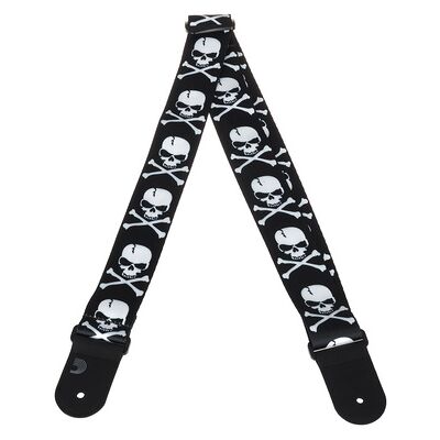 Daddario Guitar Strap 50H01 Skull Schwarz Daddario Guitar Strap 50H01 Skull Schwarz